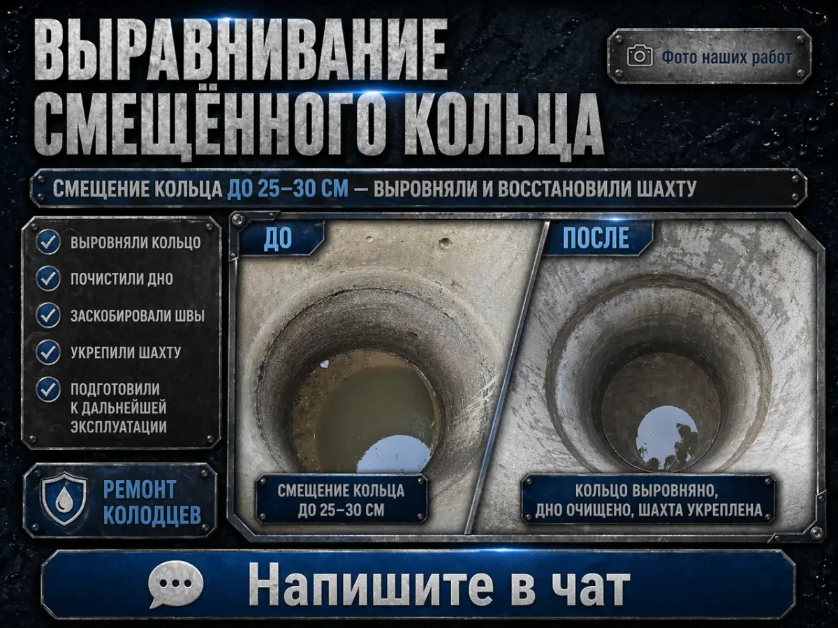Ремонт колодцев
